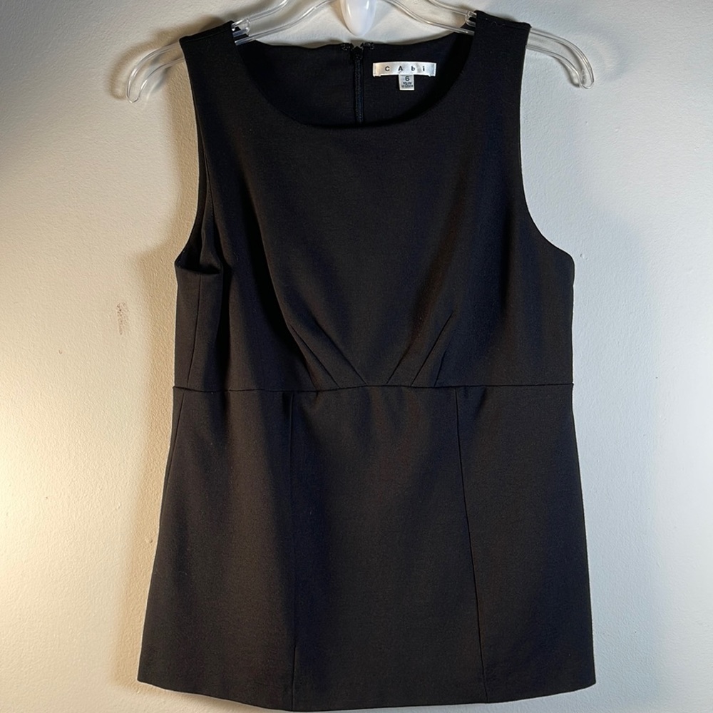 Black CABi sleeveless top size 6